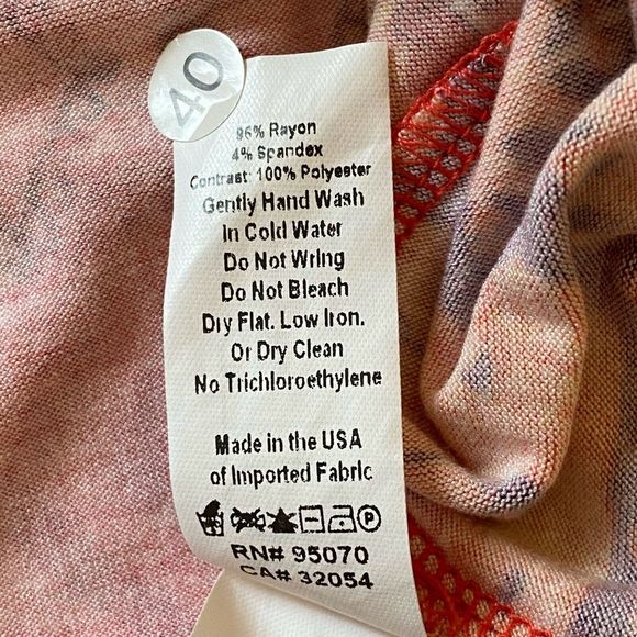 ANTHROPOLOGIE Weston SZ M Tribal Mixed Print Tank Boho Flowy Sleeveless Top - Picture 6 of 7